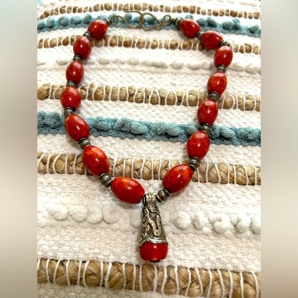 One of a kind , Beautiful unique one of a kind jasper necklace